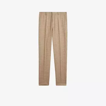 Брюки Pinsley узкого кроя из ткани с узором «гусиные лапки» Ted Baker, оранжевый