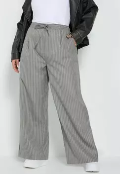 Брюки PINSTRIPE Yours Clothing, серый