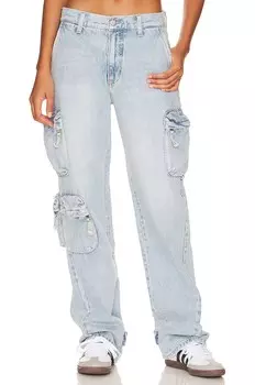 Брюки PISTOLA Bobbie Utility Mid Rise Loose Straight Cargo, цвет Kanan