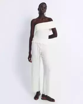 Брюки пижама со складками Sfera, цвет Crudo