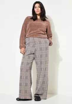 Брюки PLAID ELASTIC WAIST Studio Untold, светло-коричневый