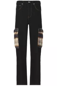 Брюки Pleasures Mental Cargo, черный