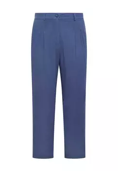 Брюки PLEAT FRONT WIDE LEG Yours Clothing, темно-синий