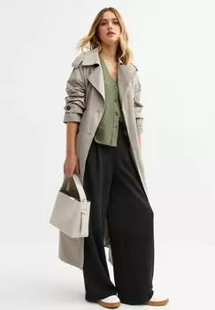 Брюки PLEATED FRONT WIDE LEG New Look, черный