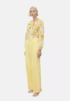 Брюки PLEATED Mango, желтый