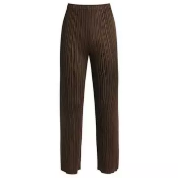 Брюки Pleats Please Issey Miyake, коричневый