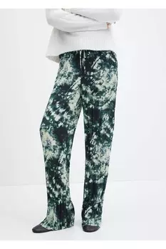 Брюки плиссе «Батик» Mango, зеленый