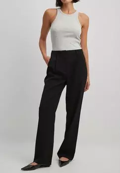 Брюки ПЛИССИРОВАННЫЕ NA-KD, черный