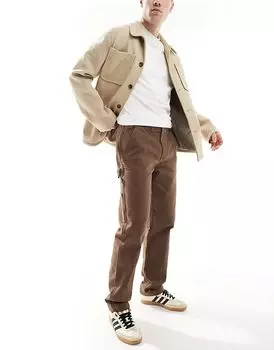 Брюки плотника шоколадно-коричневого цвета Threadbare