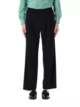 Брюки по фигуре Auralee, черный