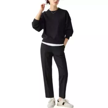 Брюки по щиколотку Uniqlo, черный