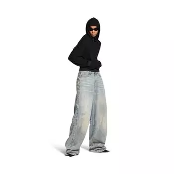 Брюки-подтяжки BALENCIAGA, синий