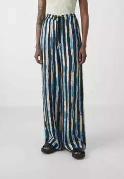 Брюки POIROT PANTALONE STAMPA RIGA PITTORICA Pinko, цвет Nero/Burro/Azzurro