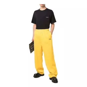 Брюки political campaign track pants 'yellow' Balenciaga, желтый