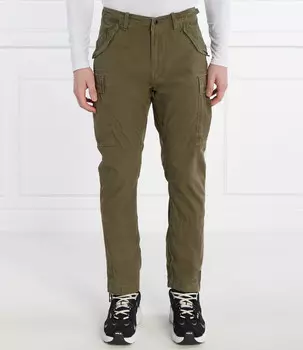 Брюки POLO RALPH LAUREN cargo Slim Fit, зеленый