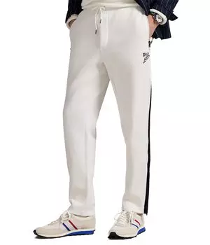 Брюки Polo Ralph Lauren Double-knit Track Pants, цвет White Multi