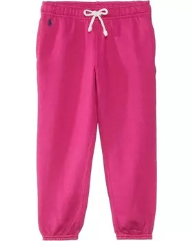 Брюки Polo Ralph Lauren Kids Fleece Jogger Pants, цвет College Pink W/Navy C7998 PP