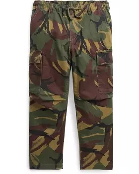 Брюки Polo Ralph Lauren Kids Slim Fit Camo Stretch Twill Cargo Pants, цвет British Elmwood Camo