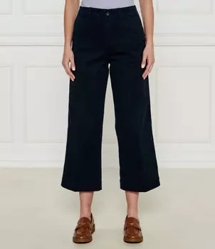 Брюки POLO RALPH LAUREN Loose fit high waist, темно-синий