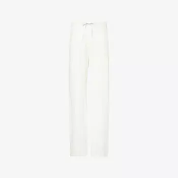 Брюки Polo Ralph Lauren широкого кроя с пайетками из эластичной ткани, белый