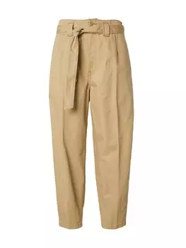 Брюки Polo Ralph Lauren Tapered Pleated Pants, хаки
