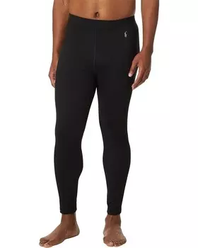 Брюки Polo Ralph Lauren Wool Blend Base Layer w/ Side Panels, цвет Polo Black/Museum Grey Pony Player