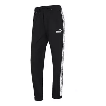 Брюки poly viscose track pants 'black' Puma, черный