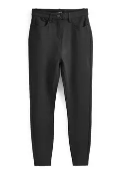 Брюки Ponte Slim Leg Petite Next, черные