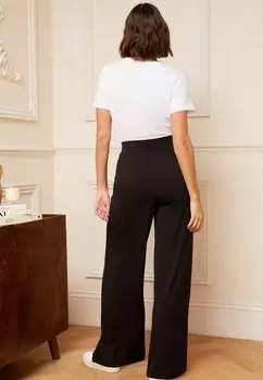 Брюки PONTE WIDE TAB DETAIL Love & Roses, черный