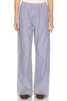 Брюки "Pop Simple Pant" Donni, navy stripe