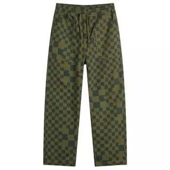 Брюки повара с принтом Service Works, зеленый