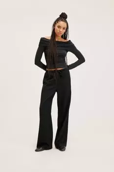 Брюки повседневного костюма Monki, черный