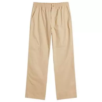 Брюки повседневные с принтом "handwriting" Maison Kitsune Maison Kitsun, цвет dune