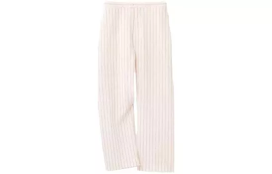 Брюки повседневные женские X Ines De La Fressange молочно-белые Uniqlo