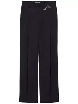 Брюки Prada из габардина, синий