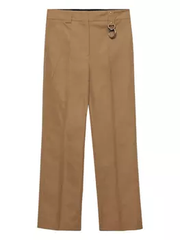 Брюки Prada из поплина, нейтральный
