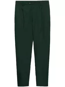 Брюки Prada из поплина, зеленый