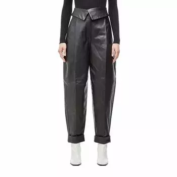 Брюки Proenza Schouler, Lightweight Leather Exaggerated Pants
