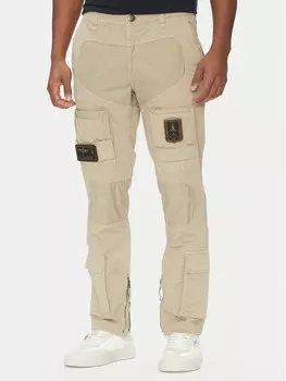 Брюки прямого кроя 251PA1387CT1493 Aeronautica Militare, бежевый