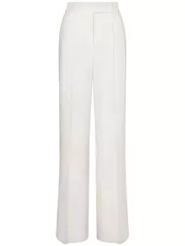 Брюки прямого кроя Alberta Ferretti, белый