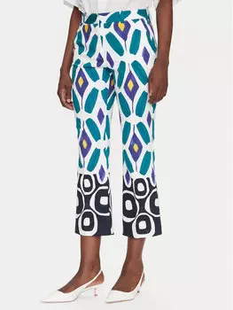 Брюки прямого кроя Asterisco 542057 Luisa Spagnoli, синий