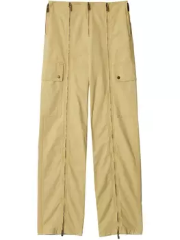 Брюки прямого кроя Burberry Zip, нейтральный