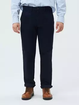 Брюки прямого кроя цвета essential хаки Gap, синий