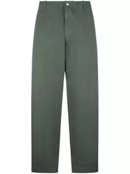 Брюки прямого кроя Emporio Armani, зеленый