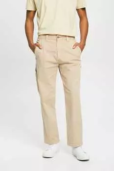 Брюки прямого кроя Esprit, бежевый
