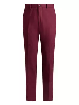 Брюки прямого кроя ETRO с жаккардовым узором, красный