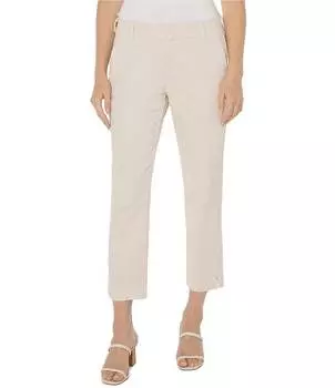 Брюки прямого кроя из эластичного атласа Liverpool Los Angeles Kelsey со средней посадкой, слоновая кость