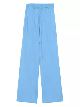 Брюки прямого кроя из хлопка Ermanno Scervino, синий