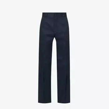 Брюки прямого кроя из хлопкового твила с петлями для ремня 874 Dickies, темно-синий