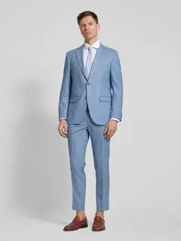 Брюки прямого кроя из натуральной шерсти, модель «Луч» Pierre Cardin, синий